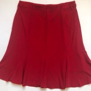 Red stretchy skirt M